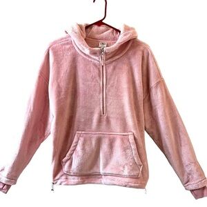 Fuzzy pink hoodie